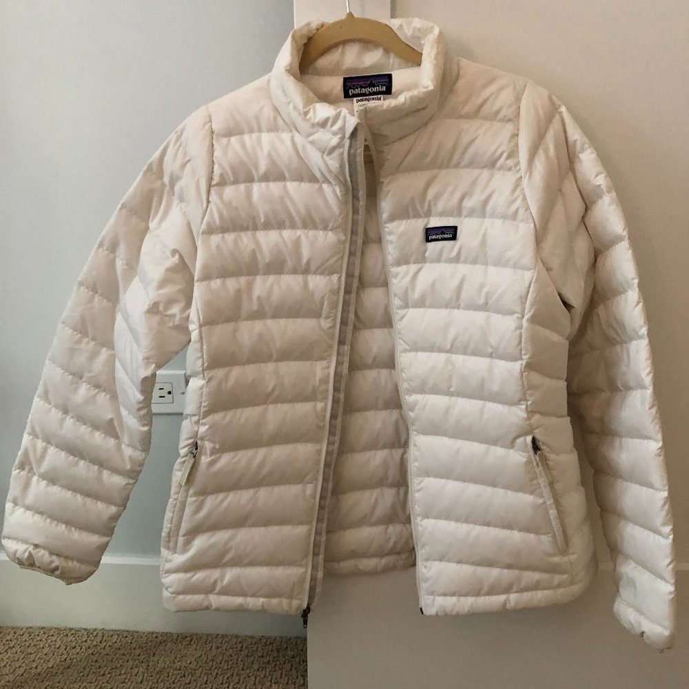White Patagonia Puffer Jacket